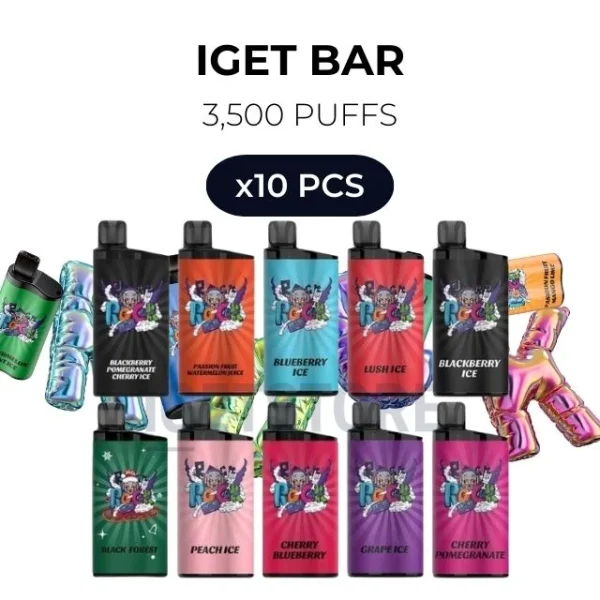 10 PCS – IGET Bar 3500 Puffs