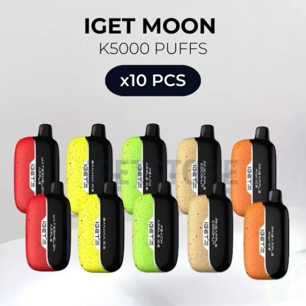 10 PCS – IGET Moon K5000 Puffs