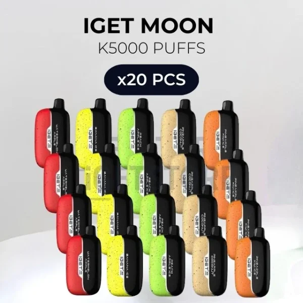 20 PCS – IGET Moon K5000 Puffs