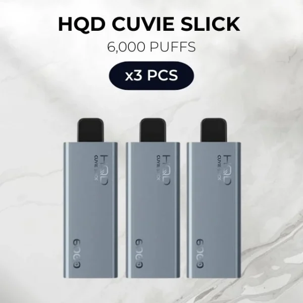 3 PCS – HQD Cuvie Slick 6000 Puffs