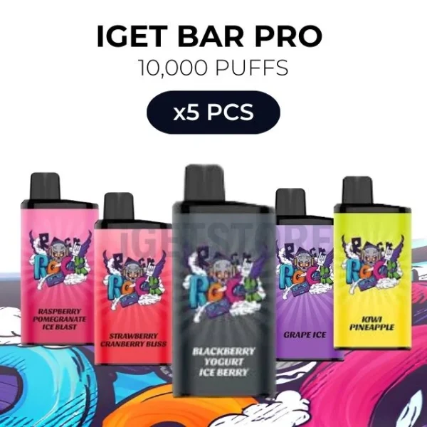 5 PCS – IGET Bar Pro 10000 Puffs