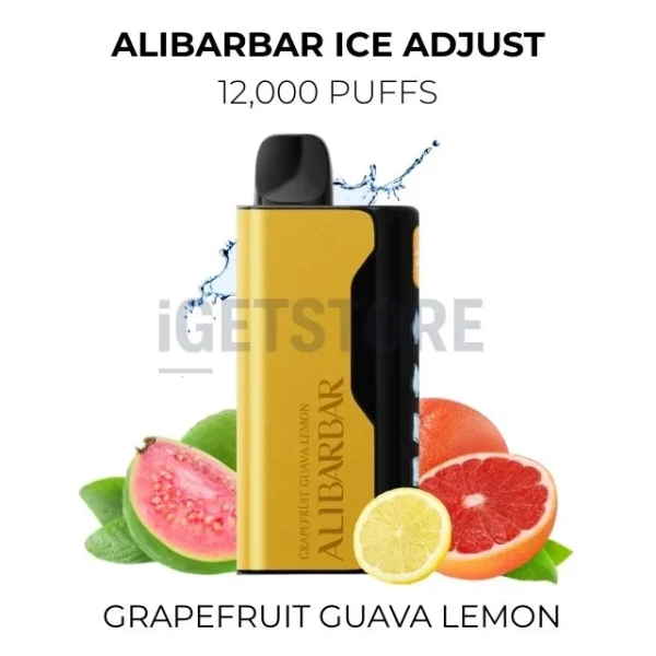 Alibarbar Ice Adjust Grapefruit Guava Lemon 12000 Puffs