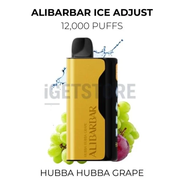 Alibarbar Ice Adjust Hubba Hubba Grape 12000 Puffs