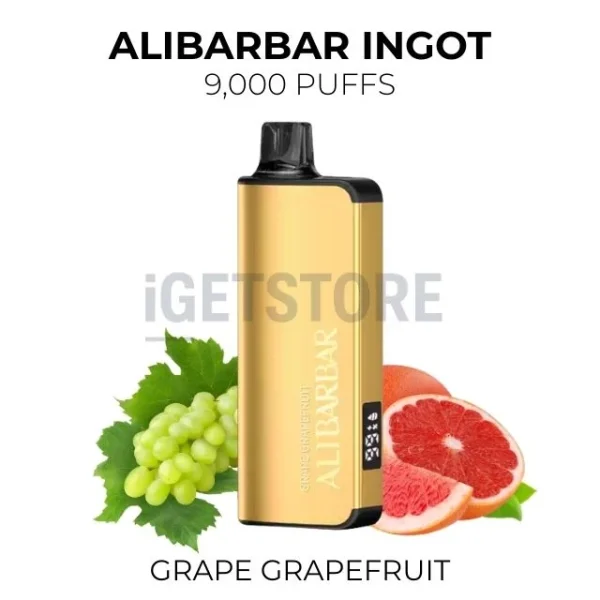 Alibarbar Ingot Grape Grapefruit 9000 Puffs