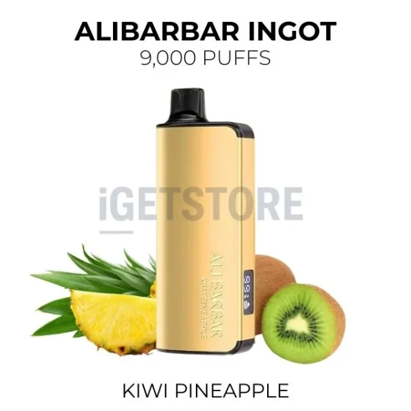 Alibarbar Ingot Kiwi Pineapple 9000 Puffs