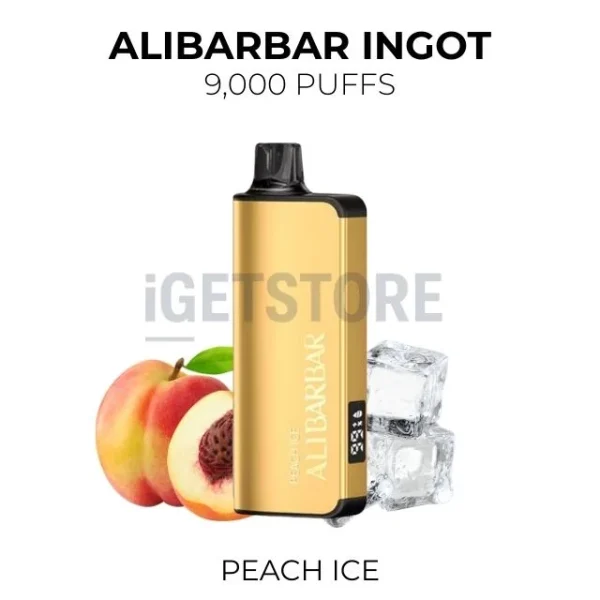 Alibarbar Ingot Peach Ice 9000 Puffs
