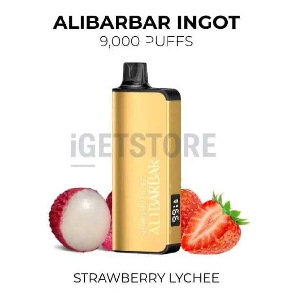 Alibarbar Ingot Strawberry Lychee 9000 Puffs