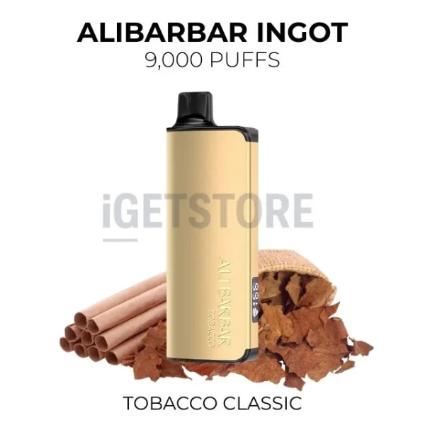 Alibarbar Ingot Tobacco Classic 9000 Puffs