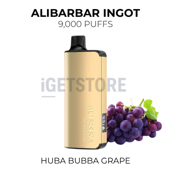 Alibarbar Ingot Hubba Bubba Grape 9000 Puffs
