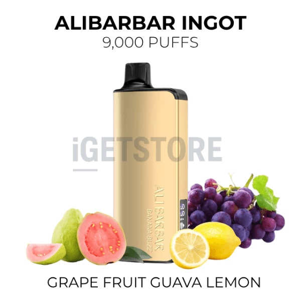 Alibarbar Ingot Grape Fruit Guava Lemon 9000 Puffs
