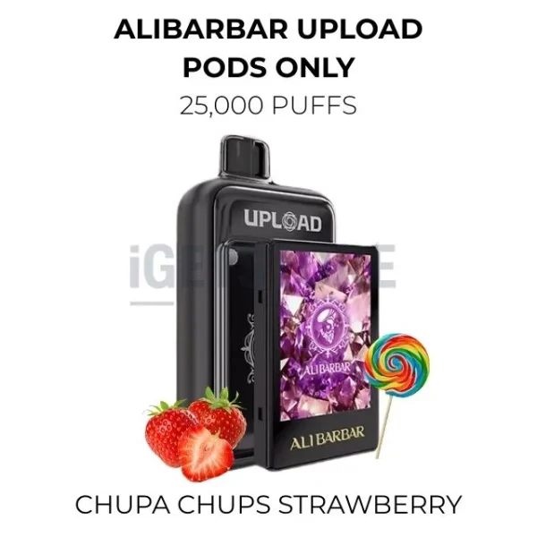 Alibarbar Upload Chupa Chups Strawberry 25000 Puffs