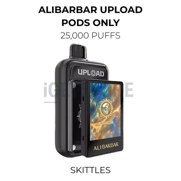 Alibarbar Upload Pods Only Skittles 25000 Puffs