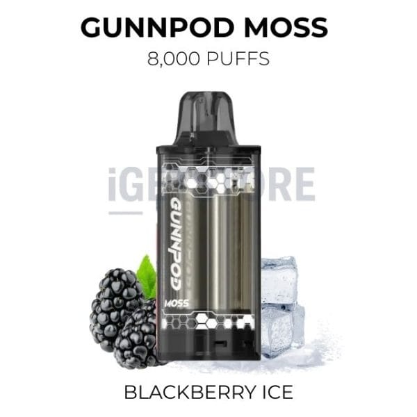 GunnPod Moss Blackberry Ice 8000 Puffs
