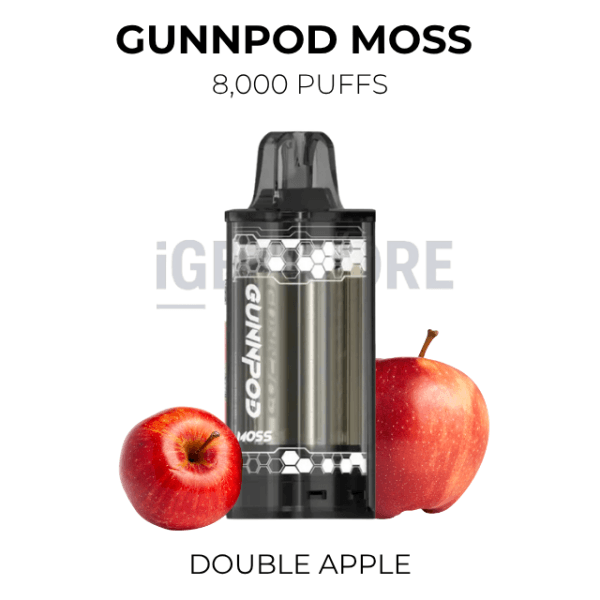 GunnPod Moss Double Apple 8000 Puffs