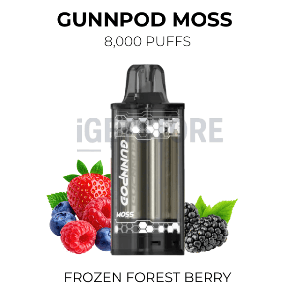 GunnPod Moss Frozen Forest Berry 8000 Puffs