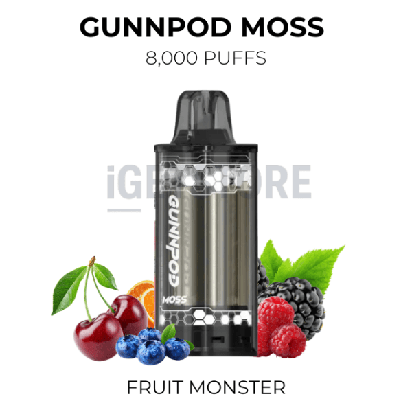 GunnPod Moss Fruit Monster 8000 Puffs