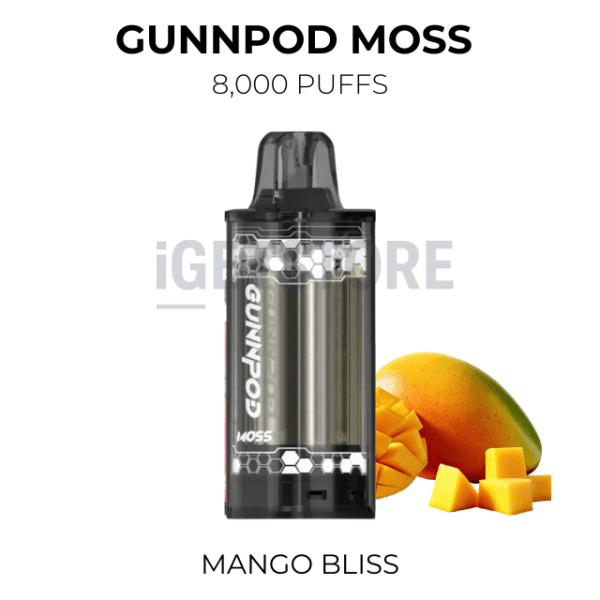 GunnPod Moss Mango Bliss 8000 Puffs