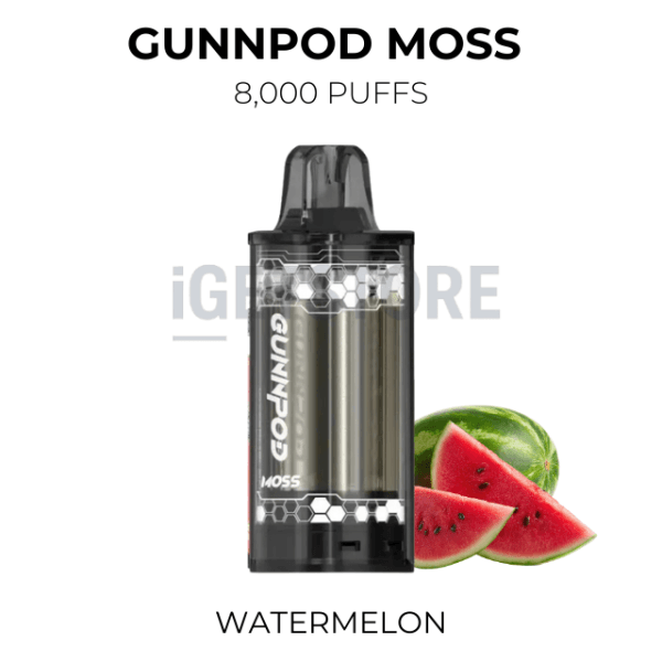 GunnPod Moss Watermelon 8000 Puffs