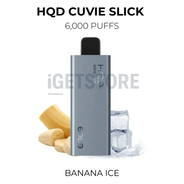 HQD Cuvie Slick Banana Ice 6000 Puffs