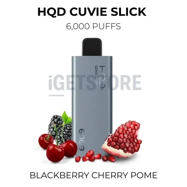 HQD Cuvie Slick Blackberry Cherry Pome 6000 Puffs