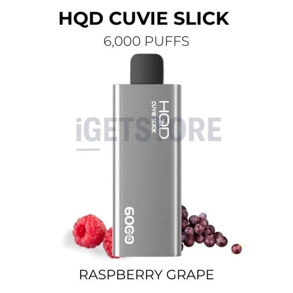 HQD Cuvie Slick Raspberry Grape 6000 Puffs