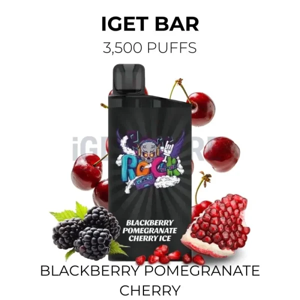 IGET Bar Blackberry Pomegranate Cherry 3500 Puffs