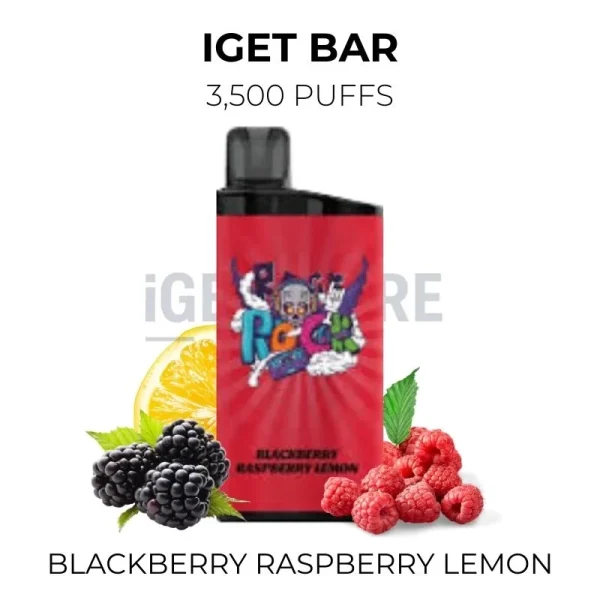 IGET Bar Blackberry Raspberry Lemon 3500 Puffs