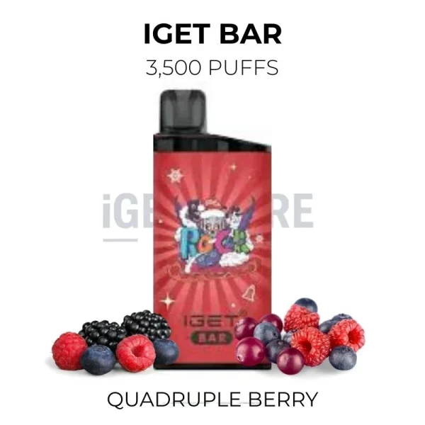 IGET Bar Quadruple Berry 3500 Puffs