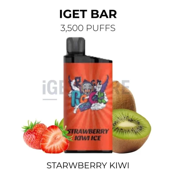 IGET Bar Strawberry Kiwi 3500 Puffs