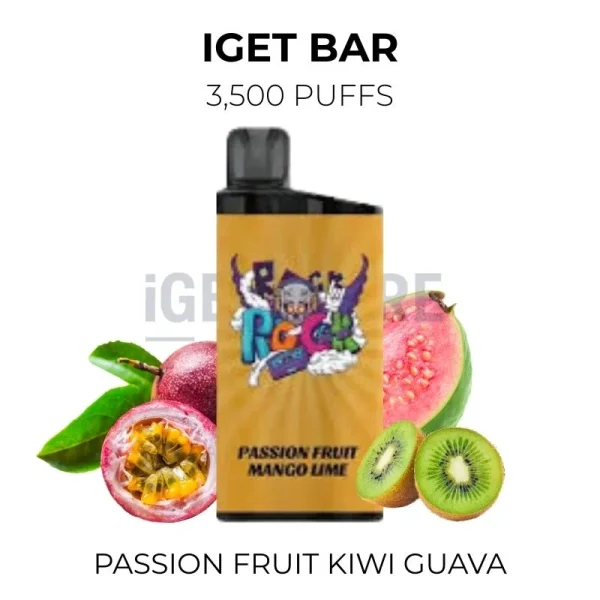 IGET Bar Passion Fruit Mango Lime 3500 Puffs