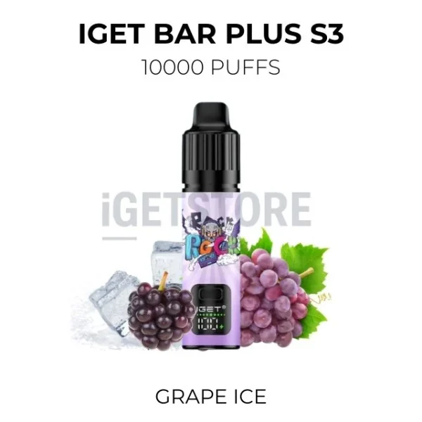IGET Bar Plus S3 Grape Ice 10000 Puffs