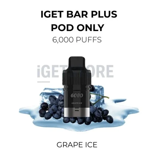 IGET Bar Plus Pods Grape Ice 6000 Puffs