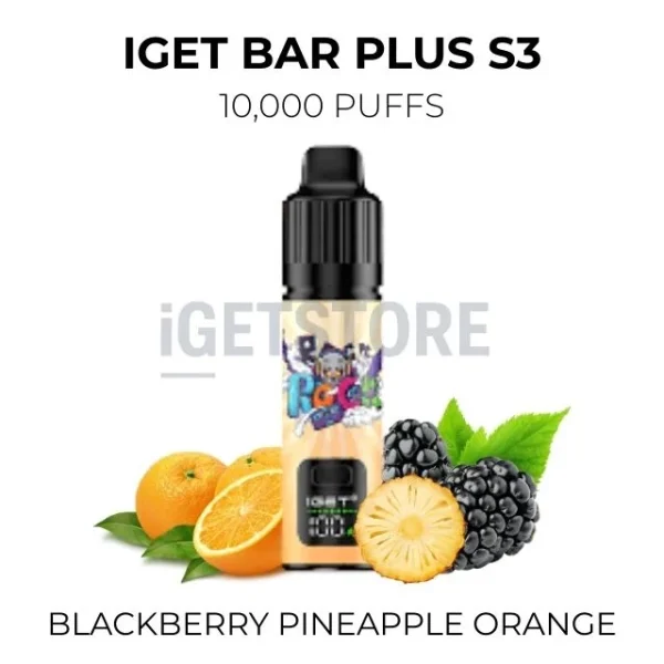 IGET Bar Plus S3 Blackberry Pinapple Orange 10000 Puffs