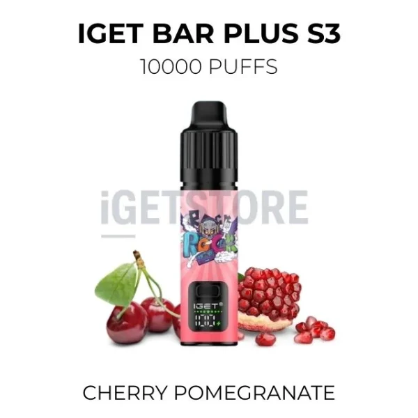IGET Bar Plus S3 Cherry Pomegranate 10000 Puffs