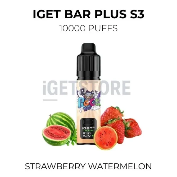 IGET Bar Plus S3 Strawberry Watermelon 10000 Puffs