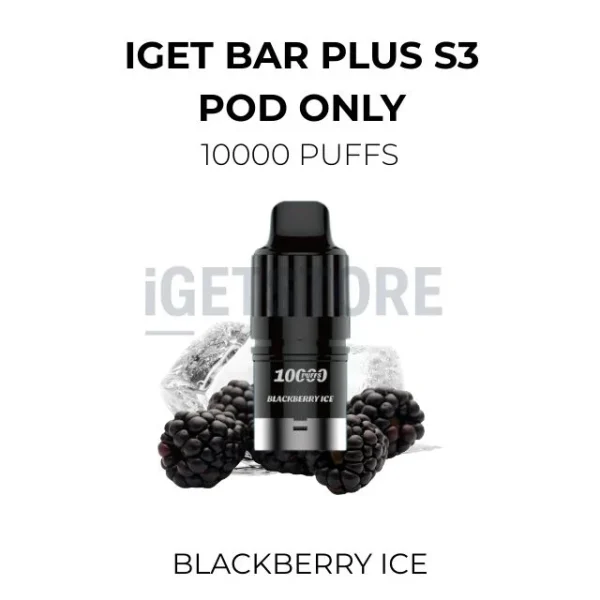 IGET Bar Plus S3 Pod Only Blackberry Ice 10000 Puffs