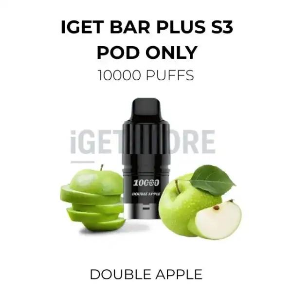 IGET Bar Plus S3 Pod Only Double Apple 10000 Puffs