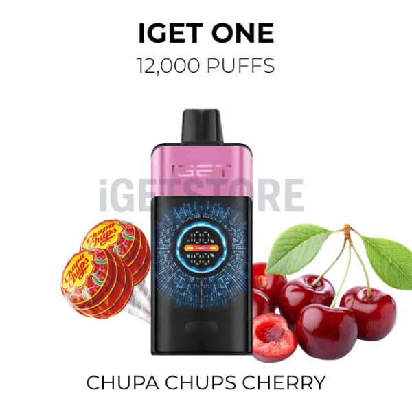 IGET One Chupa Chups Cherry 12000 Puffs