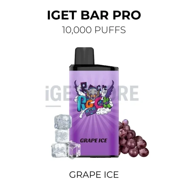 IGET Bar Pro Grape Ice 10000 Puffs