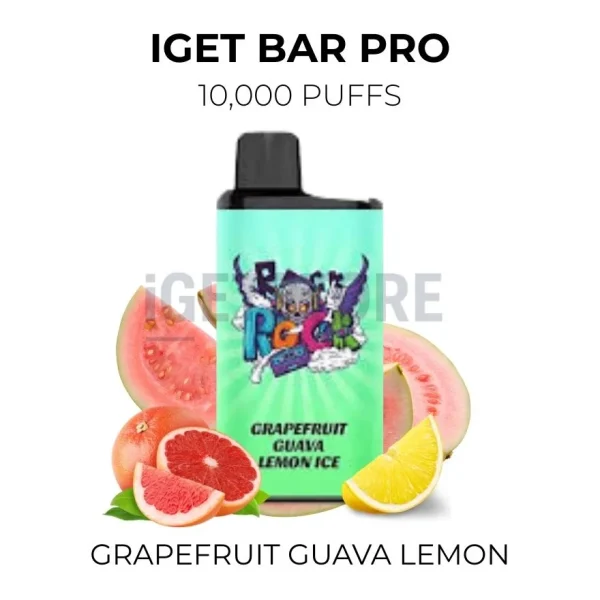 IGET Bar Pro Grapefruit Guava Lemon 10000 Puffs