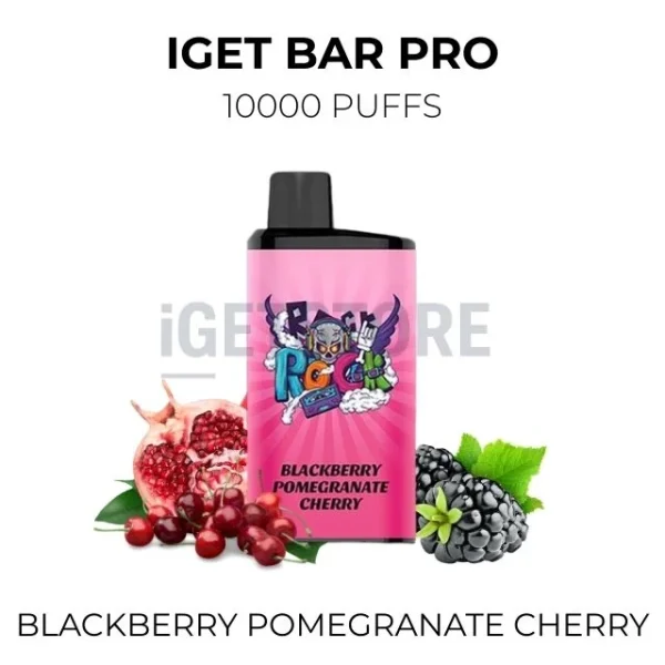 IGET Bar Pro Blackberry Pomegranate Cherry 10000 Puffs