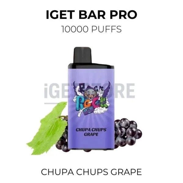 IGET Bar Pro Chupa Chups Grape 10000 Puffs