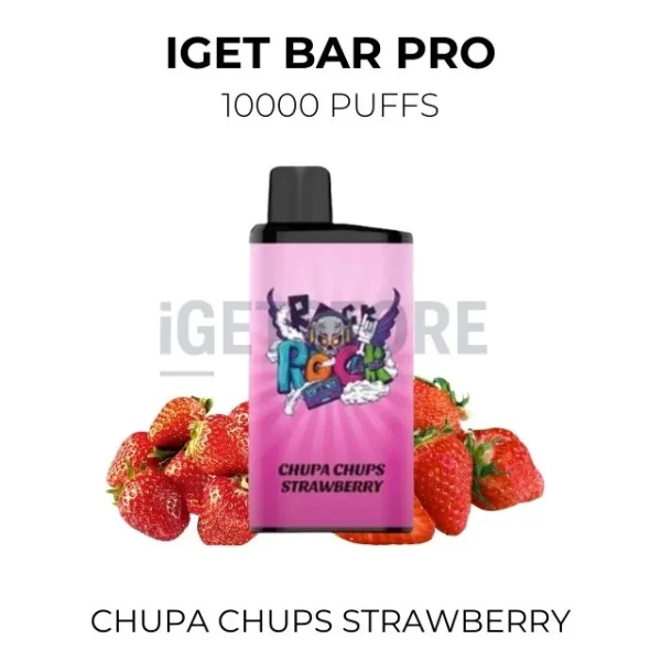 IGET Bar Pro Chupa Chups Strawberry 10000 Puffs