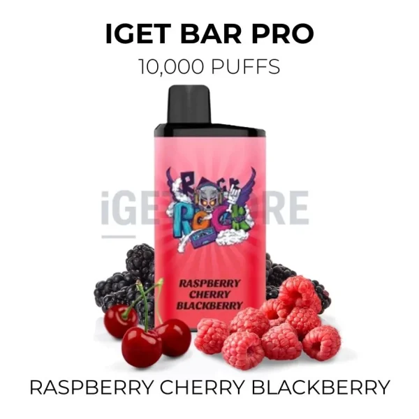 IGET Bar Pro Raspberry Cherry Blackberry 10000 Puffs