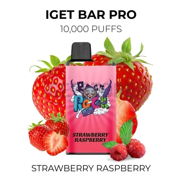 IGET Bar Pro 10000 Puffs – Strawberry Raspberry