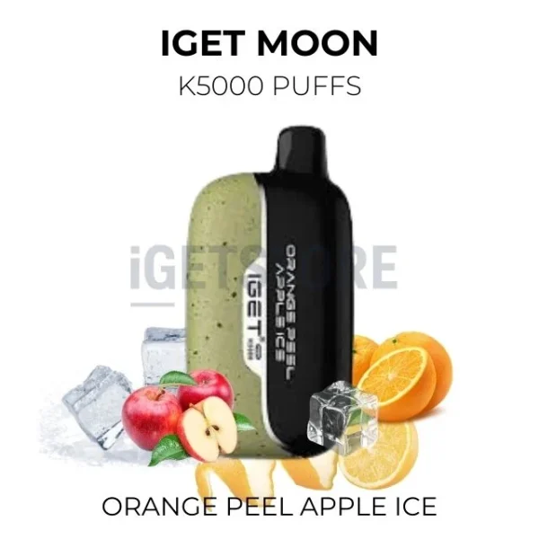 IGET Moon Orange Peel Apple Ice 5000 Puffs