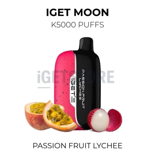 IGET Moon Passion Fruit Lychee 5000 Puffs