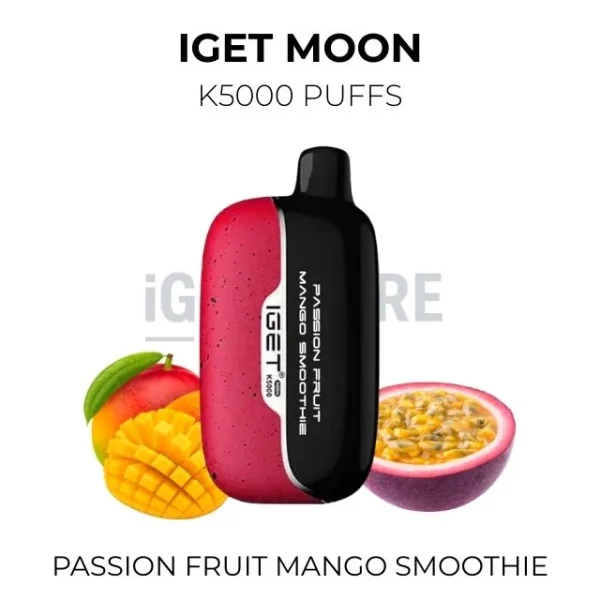 IGET Moon Passion Fruit Mango Smoothie 5000 Puffs