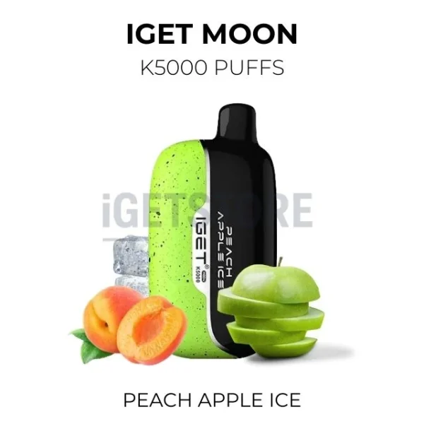IGET Moon Peach Apple Ice 5000 Puffs