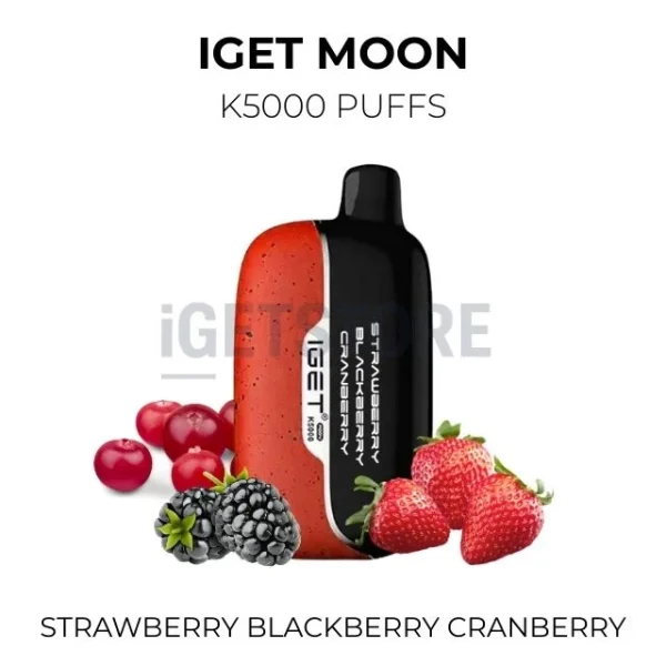 IGET Moon Strawberry Blackberry Cranberry 5000 Puffs